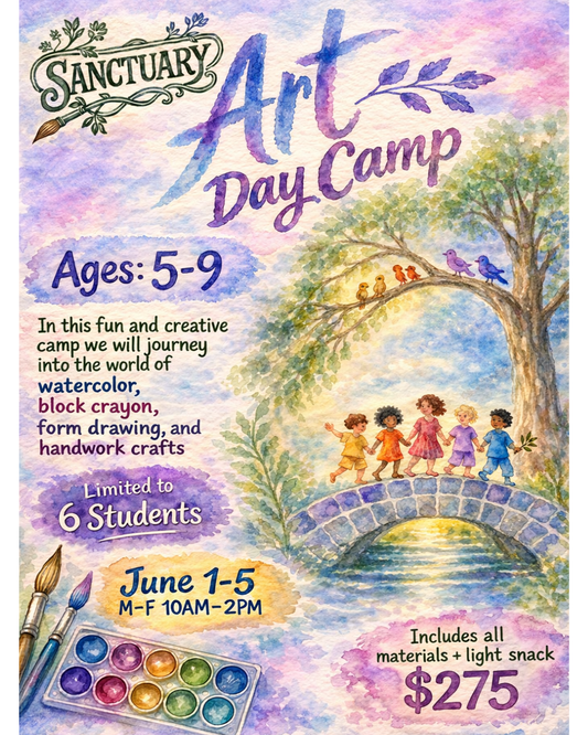 Summer Art Day Camp June 1-5 Sanctuary Arts & Crafts